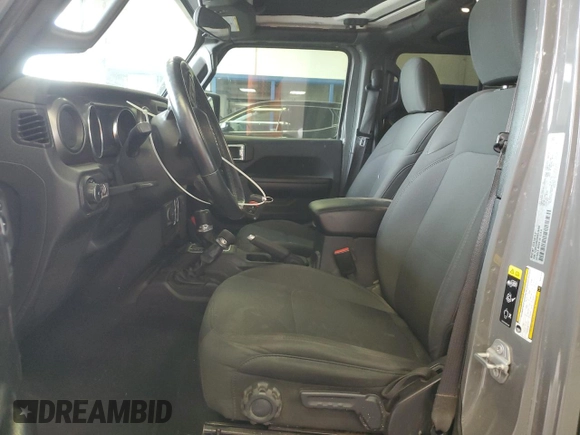 2021 Jeep Wrangler Unlimited Sport S with VIN 1C4HJXDN0MW616430, listed as a Copart auction lot 55697425 with 84,109 mi miles and Salvage title. Bid and sale history available at DreamBid. Image 7.