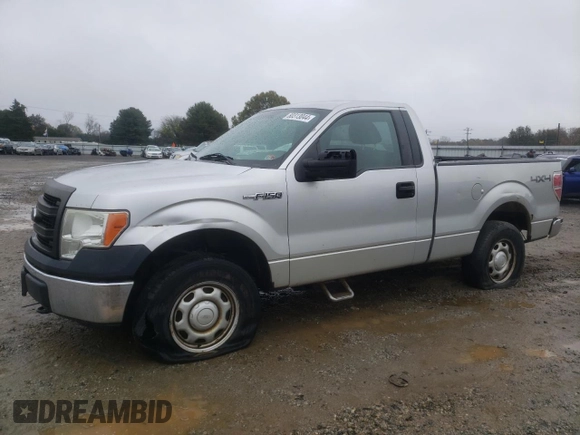 2013 Ford F-150 XL with VIN 1FTMF1EM2DFA08265, listed as a Copart auction lot 80313044 with 275,609 mi miles and Salvage Title. Bid and sale history available at carsss.com. Image 1.
