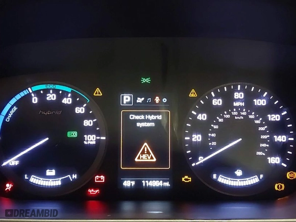2016 Hyundai Sonata Hybrid Limited with VIN KMHE34L17GA019184, listed as a IAAI auction lot 41402544 with 114,964 mi miles. Bid and sale history available at carsss.com. Image 7.
