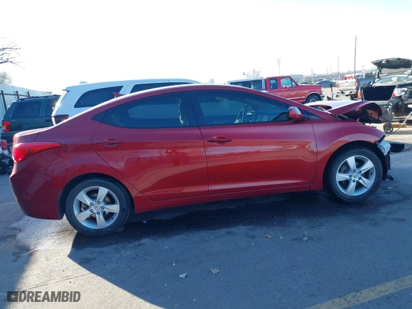 2012 Hyundai Elantra GLS with VIN KMHDH4AE1CU471370, listed as a IAAI auction lot 41759655 with 57,535 mi miles. Bid and sale history available at carsss.com. Image 14.