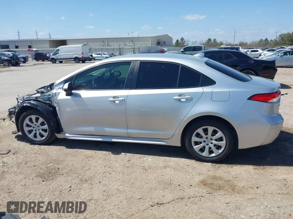 2020 Toyota Corolla LE with VIN JTDEPRAE0LJ114241, listed as a IAAI auction lot 41762404 with 44,571 mi miles. Bid and sale history available at carsss.com. Image 14.