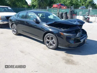 2024 Honda Accord EX with VIN 1HGCY1F34RA013453, listed as a IAAI auction lot 42279634 with 11,301 mi miles and . Bid and sale history available at DreamBid. Image 1.
