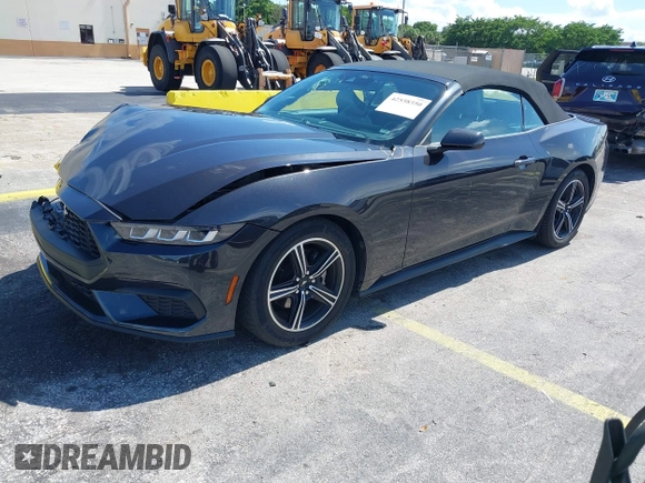 2024 Ford Mustang EcoBoost with VIN 1FAGP8UH9R5123133, listed as a IAAI auction lot 42538350 with 33,581 mi miles and . Bid and sale history available at DreamBid. Image 2.