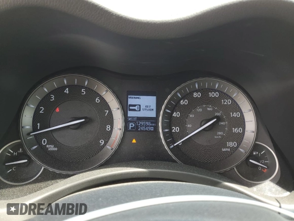 2017 Infiniti Q70 3.7 with VIN JN1BY1AP7HM740431, listed as a Copart auction lot 54449265 with 129,598 mi miles and Salvage title. Bid and sale history available at DreamBid. Image 9.