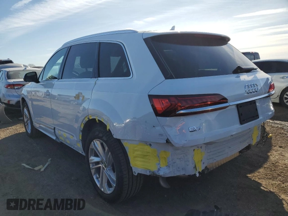 2023 Audi Q7 Premium with VIN WA1AXBF78PD015066, listed as a Copart auction lot 44207735 with 6,432 mi miles and Salvage title. Bid and sale history available at DreamBid. Image 2.