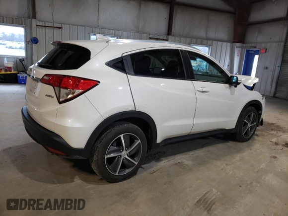 2022 Honda HR-V EX-L with VIN 3CZRU6H76NM736228, listed as a Copart auction lot 49910815 with 18,211 mi miles and Salvage Title. Bid and sale history available at carsss.com. Image 3.