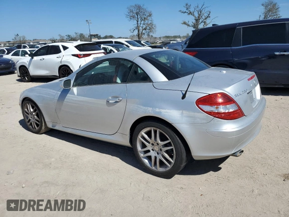 2008 Mercedes-Benz SLK-Class 3.0L with VIN WDBWK54F48F173124, listed as a Copart auction lot 76744214 with 0 mi miles and Non Repairable. Bid and sale history available at carsss.com. Image 2.