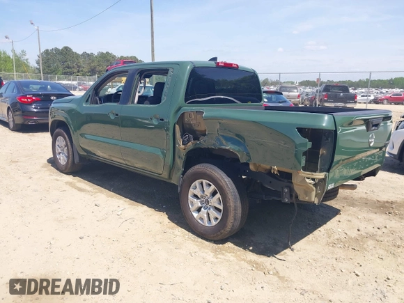 2022 Nissan Frontier SV with VIN 1N6ED1EK1NN695199, listed as a IAAI auction lot 42085368 with 30,481 mi miles and . Bid and sale history available at DreamBid. Image 3.