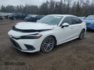 2023 Honda Civic Sedan Touring with VIN 2HGFE1F9XPH001994, listed as a Copart auction lot 49402325 with 106,495 mi miles and Salvage Title. Bid and sale history available at carsss.com. Image 1.