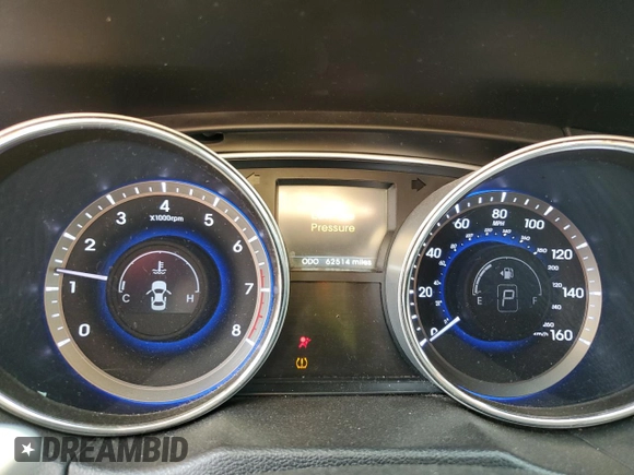 2014 Hyundai Sonata Limited with VIN 5NPEC4AB4EH876391, listed as a Copart auction lot 49819535 with 62,514 mi miles and Salvage Title. Bid and sale history available at DreamBid. Image 9.