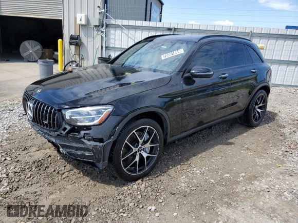 2020 Mercedes-Benz GLC with VIN W1N0G6EB3LF864480, listed as a Copart auction lot 70391864 with 77,869 mi miles and Salvage Title. Bid and sale history available at carsss.com. Image 1.