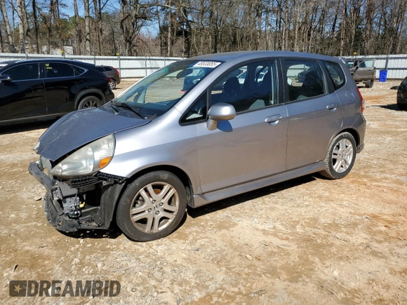2008 Honda Fit Sport with VIN JHMGD38668S043186, listed as a Copart auction lot 48533055 with 95,396 mi miles and Salvage Title. Bid and sale history available at carsss.com. Image 1.