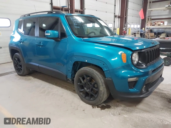 2020 Jeep Renegade Latitude z VIN ZACNJABB0LPL09308, wystawiony jako IAAI lot #41918498 z przebiegiem 88 213 mil mil oraz . Historia ofert i sprzedaży dostępna na DreamBid. Obrazek 1.