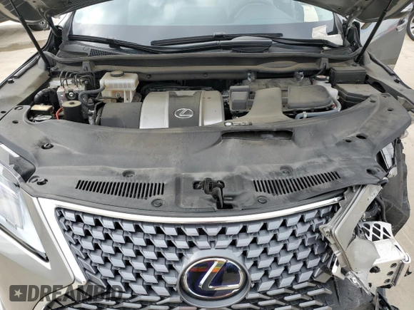 2020 Lexus RX 450h with VIN 2T2HGMDA0LC055045, listed as a Copart auction lot 55824265 with 32,378 mi miles and Salvage title. Bid and sale history available at DreamBid. Image 12.