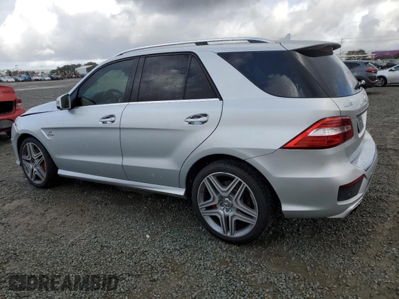 2015 Mercedes-Benz M 63 AMG with VIN 4JGDA7EB7FA504173, listed as a Copart auction lot 47596605 with 114,001 mi miles and Salvage Title. Bid and sale history available at carsss.com. Image 2.