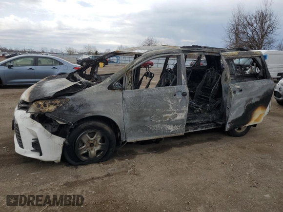 2018 Toyota Sienna LE с VIN 5TDJZ3DCXJS206893, выставлен на аукционе Copart как лот 54091505 с пробегом Не указан миль и На запчасти • Non repairable. История ставок и продаж доступна на DreamBid. Изображение 1.