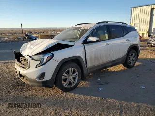 2018 GMC Terrain SLE with VIN 3GKALMEV1JL336000, listed as a Copart auction lot 83391234 with 97,142 mi miles and Salvage Title. Bid and sale history available at carsss.com. Image 1.