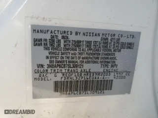 2025 Nissan Kicks SV with VIN 3N8AP6CB7SL309121, listed as a Copart auction lot 43085185 with 8,976 mi miles and Salvage Title. Bid and sale history available at carsss.com. Image 15.