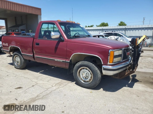 1993 GMC Sierra 1500 with VIN 1GTEK14K2PZ543759, listed as a Copart auction lot 60896034 with 25,244 mi miles and Clean Title. Bid and sale history available at DreamBid. Image 4.