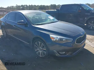 2015 Kia Cadenza Premium with VIN KNALN4D79F5170489, listed as a IAAI auction lot 41688482 with 158,340 mi miles. Bid and sale history available at carsss.com. Image 1.