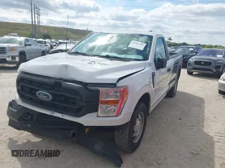 2022 Ford F-150 XL with VIN 1FTMF1CB5NKE95567, listed as a IAAI auction lot 41561435 with 54,497 mi miles. Bid and sale history available at carsss.com. Image 2.
