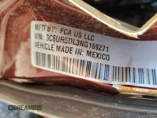 2022 Ram 2500 Big Horn with VIN 3C6UR5DL3NG169271, listed as a Copart auction lot 80626414 with 50,513 mi miles and Salvage Title. Bid and sale history available at carsss.com. Image 14.