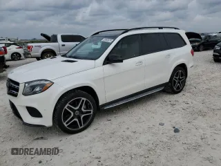 2019 Mercedes-Benz GLS 550 with VIN 4JGDF7DE2KB227773, listed as a Copart auction lot 50599575 with 112,450 mi miles and Clean Title. Bid and sale history available at DreamBid. Image 1.