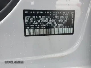 2017 Volkswagen Jetta SEL z VIN 3VWL17AJ6HM412147, wystawiony jako Copart lot #63333085 z przebiegiem Nie podano mil oraz Szkoda całkowita • Salvage title. Historia ofert i sprzedaży dostępna na DreamBid. Obrazek 13.