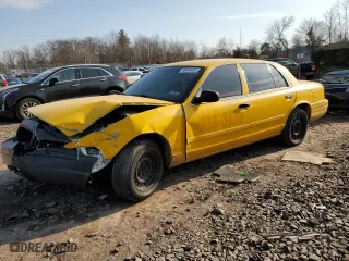 2011 Ford Crown Victoria with VIN 2FABP7AV3BX104001, listed as a Copart auction lot 46444025 with 0 mi miles and Salvage Title. Bid and sale history available at carsss.com. Image 1.