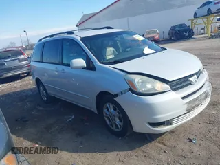 2004 Toyota Sienna XLE with VIN 5TDBA22C84S024705, listed as a IAAI auction lot 41672488 with 189,658 mi miles and . Bid and sale history available at DreamBid. Image 1.