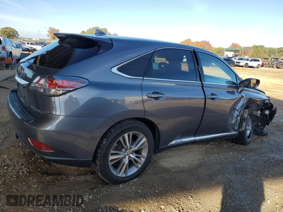 2015 Lexus RX 450h with VIN 2T2ZB1BA7FC004327, listed as a Copart auction lot 82632954 with Not Provided miles and Salvage Title. Bid and sale history available at DreamBid. Image 3.