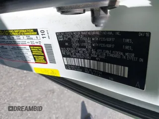 2016 Toyota Sienna LE AAS with VIN 5TDKK3DC6GS732942, listed as a IAAI auction lot 41841706 with 37,114 mi miles. Bid and sale history available at carsss.com. Image 9.