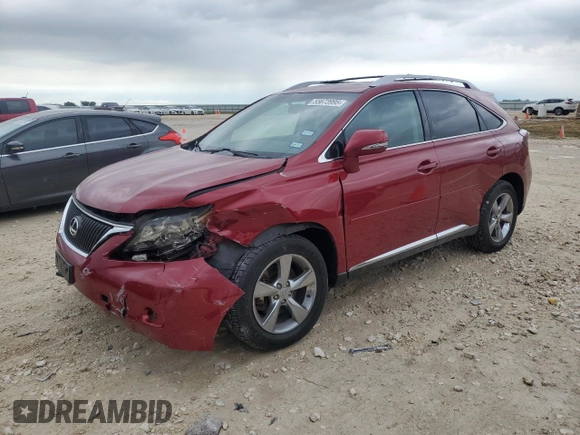 2011 Lexus RX 350 with VIN 2T2ZK1BA2BC061870, listed as a Copart auction lot 55673995 with 82,418 mi miles and Salvage title. Bid and sale history available at DreamBid. Image 1.