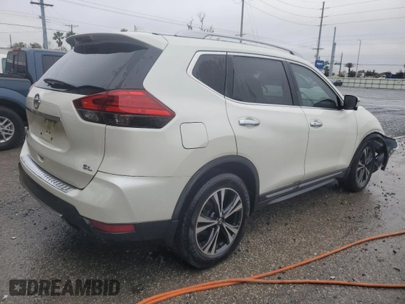 2017 Nissan Rogue SL with VIN JN8AT2MTXHW398715, listed as a Copart auction lot 42044975 with 134,262 mi miles and Salvage Title. Bid and sale history available at DreamBid. Image 3.