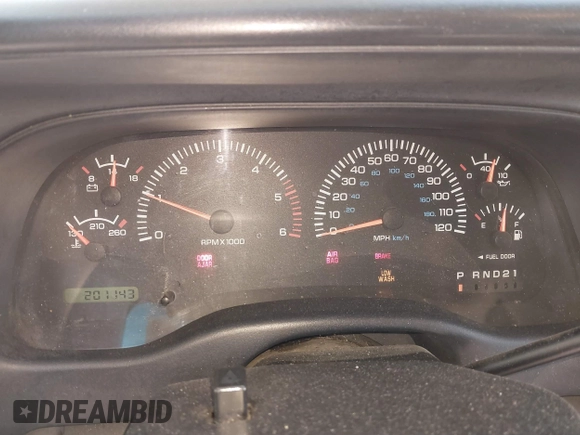 1998 Dodge Durango with VIN 1B4HS28YXWF121754, listed as a IAAI auction lot 41485515 with 201,143 mi miles and . Bid and sale history available at DreamBid. Image 7.