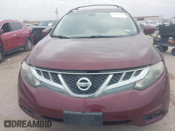 2011 Nissan Murano SL with VIN JN8AZ1MUXBW070008, listed as a IAAI auction lot 41416163 with 151,675 mi miles and . Bid and sale history available at DreamBid. Image 12.