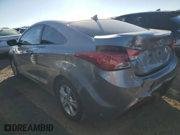 2013 Hyundai Elantra Coupe GS PZEV with VIN KMHDH6AE6DU013045, listed as a Copart auction lot 81542714 with 96,519 mi miles and Salvage Title. Bid and sale history available at carsss.com. Image 2.