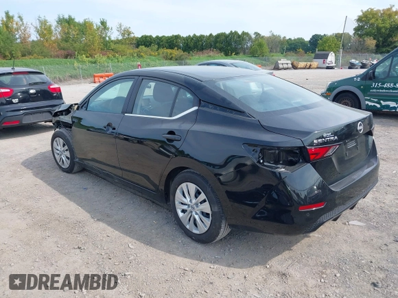 2024 Nissan Sentra S with VIN 3N1AB8BV5RY343933, listed as a IAAI auction lot 40356287 with 3,291 mi miles. Bid and sale history available at carsss.com. Image 3.