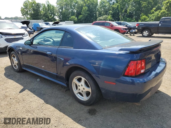 2002 Ford Mustang Standard with VIN 1FAFP40442F202944, listed as a Copart auction lot 62178415 with 124,619 mi miles and Salvage title. Bid and sale history available at DreamBid. Image 2.