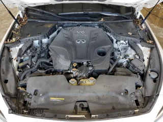 2020 Infiniti Q50 Red Sport 400 with VIN JN1FV7AR4LM660818, listed as a Copart auction lot 53463684 with 78,690 mi miles and Salvage Title. Bid and sale history available at carsss.com. Image 11.