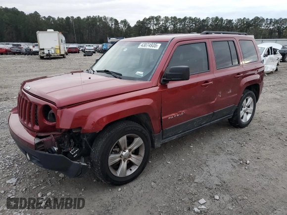 2016 Jeep Patriot Latitude with VIN 1C4NJPFB3GD537761, listed as a Copart auction lot 43074935 with 101,946 mi miles and Salvage title. Bid and sale history available at DreamBid. Image 1.