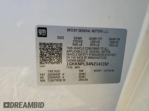 2022 GMC Acadia Denali with VIN 1GKKNPLS4NZ141192, listed as a Copart auction lot 87487174 with 30,039 mi miles and Salvage Title. Bid and sale history available at carsss.com. Image 13.