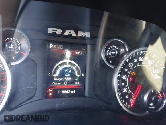 2020 Ram 2500 Big Horn with VIN 3C6UR5DL9LG281571, listed as a IAAI auction lot 41775961 with 118,842 mi miles. Bid and sale history available at carsss.com. Image 7.