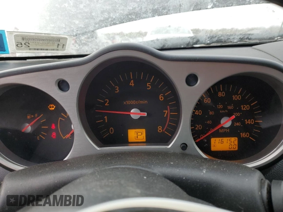 2004 Nissan 350Z Touring with VIN JN1AZ34D84T162054, listed as a Copart auction lot 88550725 with 116,152 mi miles and Salvage Title. Bid and sale history available at carsss.com. Image 9.