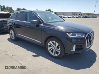 2021 Audi Q7 Premium Plus with VIN WA1LXAF76MD021317, listed as a Copart auction lot 58229305 with 72,484 mi miles and Salvage title. Bid and sale history available at DreamBid. Image 4.
