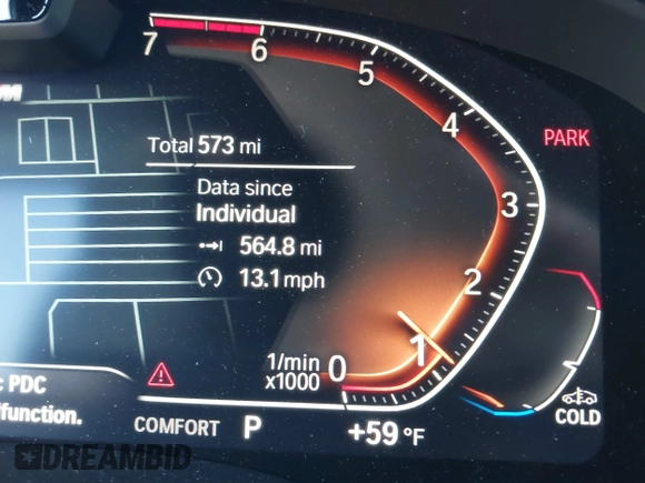 2024 BMW X3 sDrive30i with VIN WBX47DP03RN282020, listed as a IAAI auction lot 41122924 with 573 mi miles and . Bid and sale history available at DreamBid. Image 15.