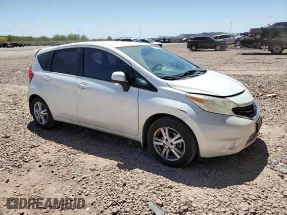 2014 Nissan Note SV with VIN 3N1CE2CP4EL383618, listed as a Copart auction lot 54979575 with 79,511 mi miles and Clean Title. Bid and sale history available at DreamBid. Image 4.