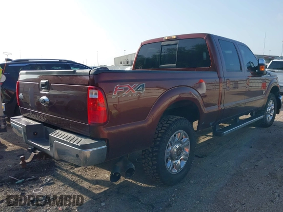 2015 Ford F-250 Lariat with VIN 1FT7W2BT2FEC10580, listed as a IAAI auction lot 42532148 with 105,172 mi miles and . Bid and sale history available at DreamBid. Image 4.