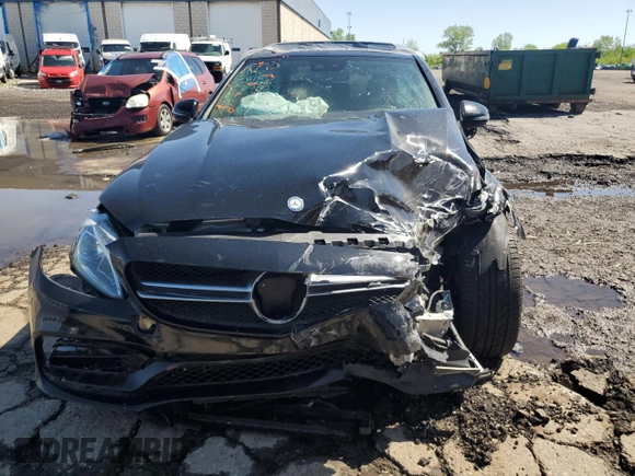 2017 Mercedes-Benz C 63 S AMG with VIN 55SWF8HB3HU186688, listed as a Copart auction lot 57299905 with 47,913 mi miles and Clean title. Bid and sale history available at DreamBid. Image 5.