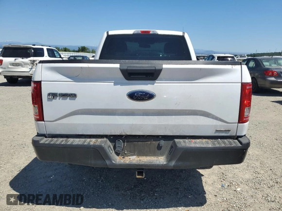 2016 Ford F-150 XL with VIN 1FTMF1C87GKE17279, listed as a Copart auction lot 56022125 with 144,209 mi miles and Salvage title. Bid and sale history available at DreamBid. Image 6.